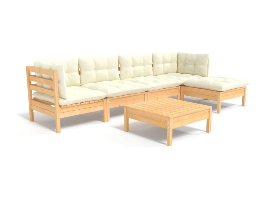 Brown wooden garden furniture set, 63.5x63.5x62.5 cm, 02 0016754 BEJP98097