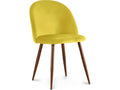 Dining chair - Upholstered in velvet - Scandinavian design - Zensova Yellow QJEJ70249