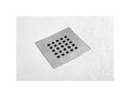 Zensova Extra Slim White 75x120 cm Shower Tray in Synthetic Resin and Marble Powder with Free-Range Drain XTRB39205