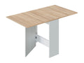 Folding kitchen table in Canadian oak/artificial white - Height 78 x Depth 31 x Length 77 cm BVFI81152