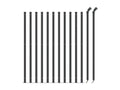 Metal mesh fence with anthracite flange 1x25 m FPEP17238
