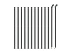 Metal mesh fence with anthracite flange 1x25 m FPEP17238