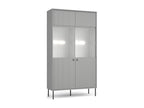 2-Door Display Cabinet - Zensova Collection, Grey FVOF97168