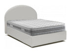 Zensova double bed with storage, eco-leather upholstery, Made in Italy, front opening, with 120x190 cm mattress included, White NKEA75273
