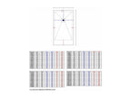 Oak shower tray with smooth 3D finish and colored grid - 100x70 cm WBQZ35966