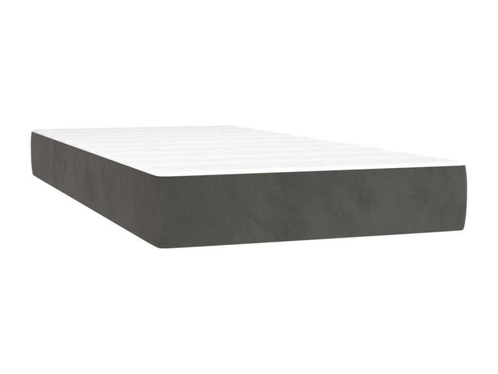 Zensova bed with LED mattress, dark grey, 100x200 cm, BBGW15786