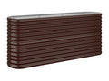 Raised garden bed, brown powder-coated steel, ZEKX68890