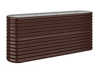 Raised garden bed, brown powder-coated steel, ZEKX68890