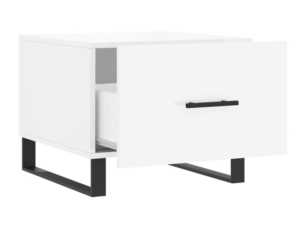 Coffee tables, 2 pieces, glossy white, 50x50x40cm, Zensovaingénierie RKIZ01722