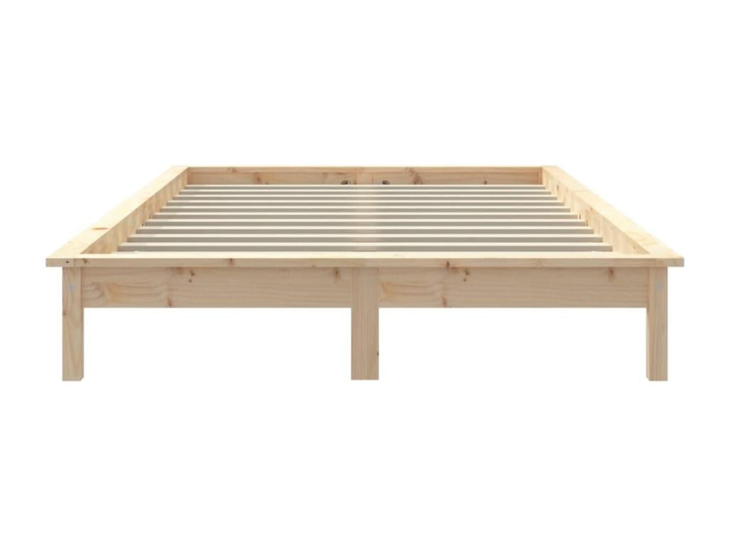 Bed frame 150x200 cm Solid pine wood Extra large KFAA32118