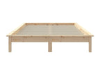 Bed frame 150x200 cm Solid pine wood Extra large KFAA32118