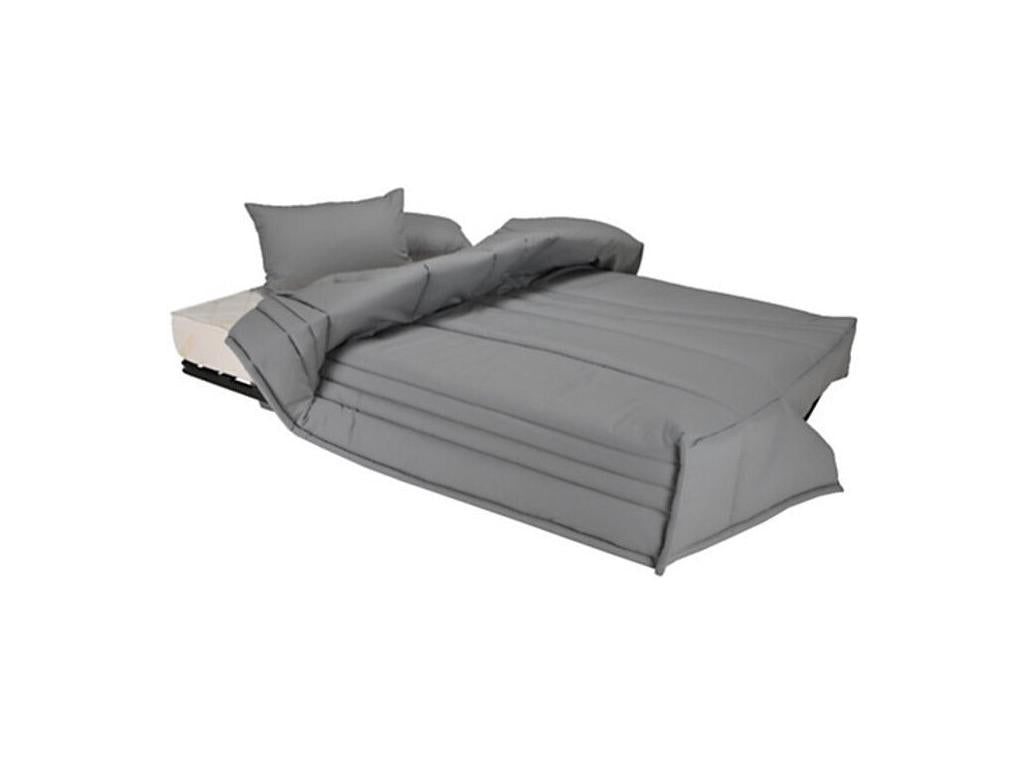 Zensova 130x190 bench seat with 13cm Starflex mattress and Zensova storage unit - Light Grey mottled color - PDFR63288