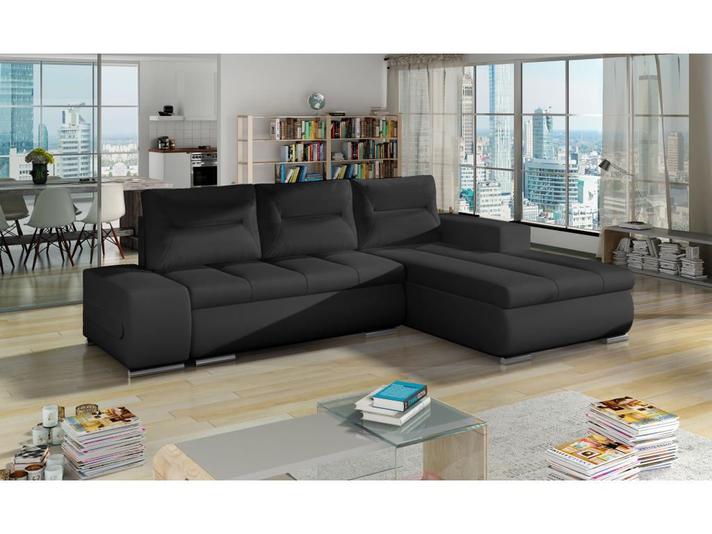 Zensova 275cm Right-Hand Corner Convertible Sofa in Faux Leather DCJO96156