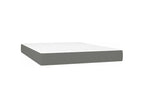 Zensova bed with mattress, dark grey, 140x190 cm, Zensova BUOA53787