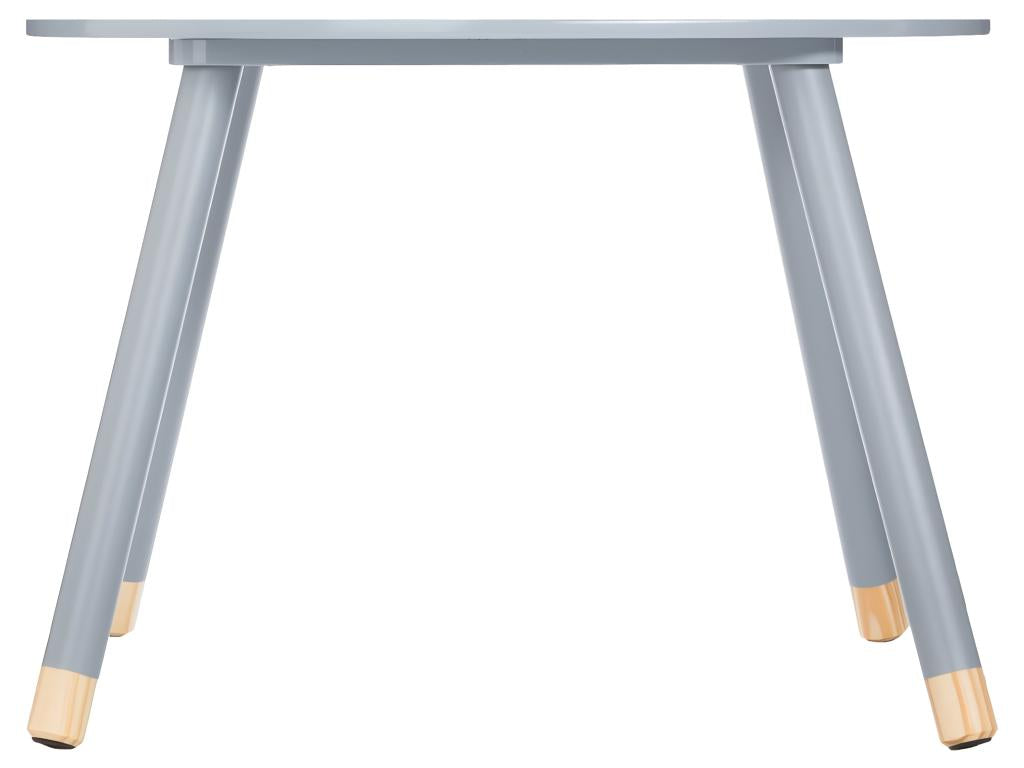 Children's Table in Grey Wood, 60 cm Diameter, QNYD60844