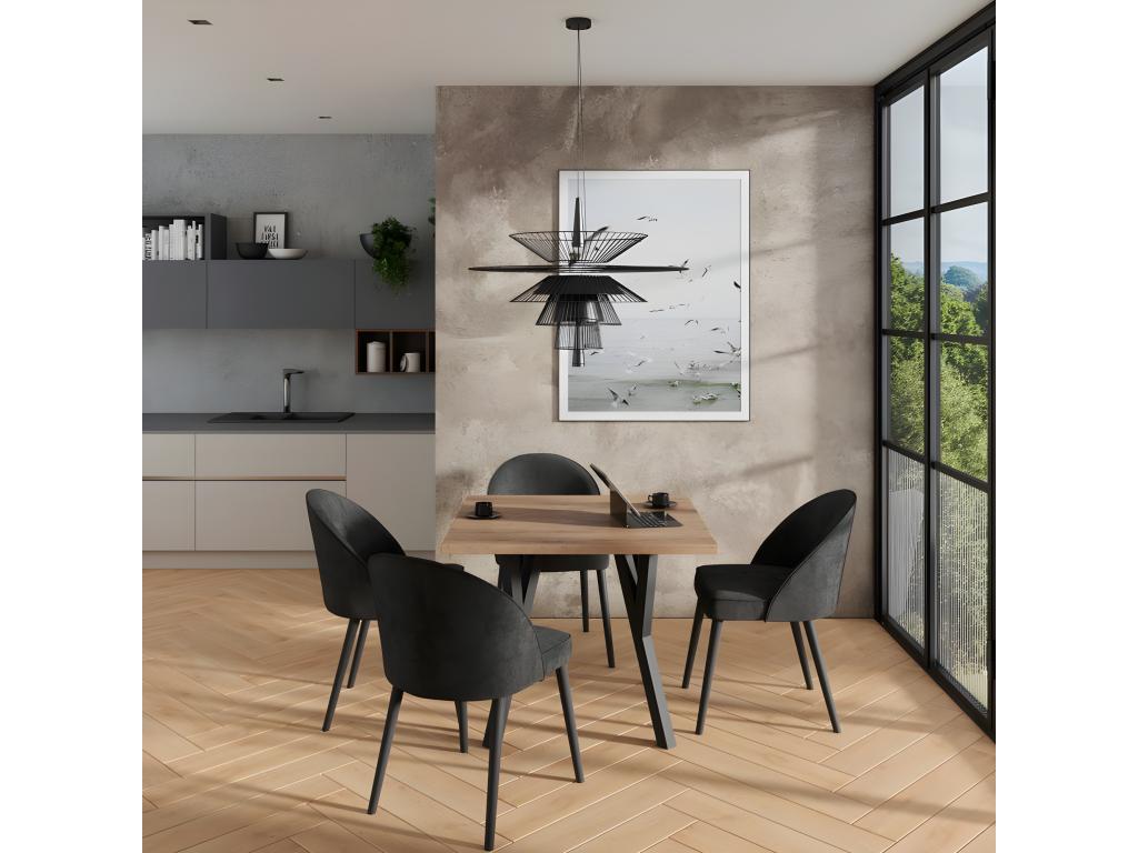 Modern Zensova wooden chair in beech and Zensova (your choice) Zensova-Zensova 27121 PSMY60392