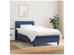 Bed base with mattress, blue, 80x200 cm, fabric, YYTU27417