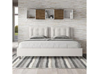 Elariva AKMG58922 Upholstered Storage Bed 180x190 White Faux Leather