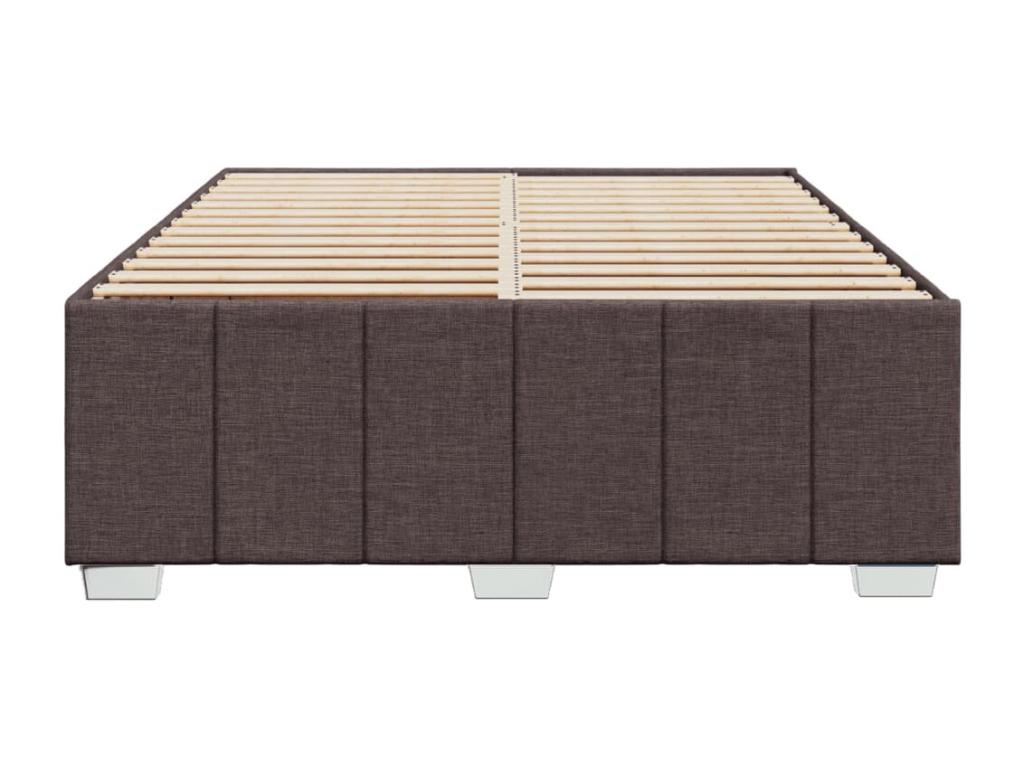 Bed frame without mattress dark brown 160x200 cm Zensova FXKF11138