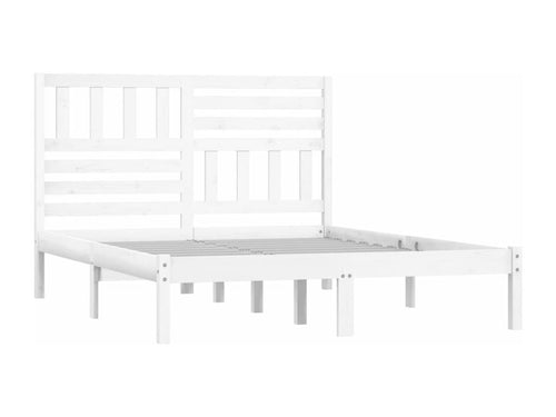 Bed frame without mattress white solid pine wood 120x200 cm HNAP73402