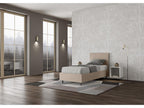 Upholstered bed in dove grey faux leather, Zensova, without Zensova cover, 80x200 HFTE16514