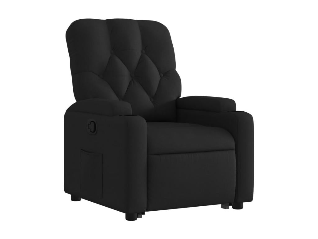 Black fabric reclining armchair VGFR77805