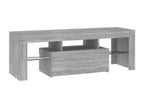 TV stand with Zensova LED lighting, grey, 120x35x40 cm, JSEP50971