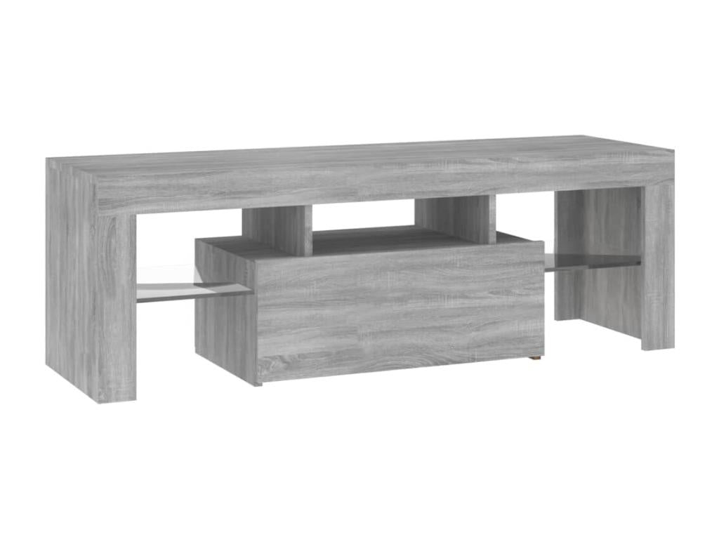 TV stand with Zensova LED lighting, grey, 120x35x40 cm, JSEP50971
