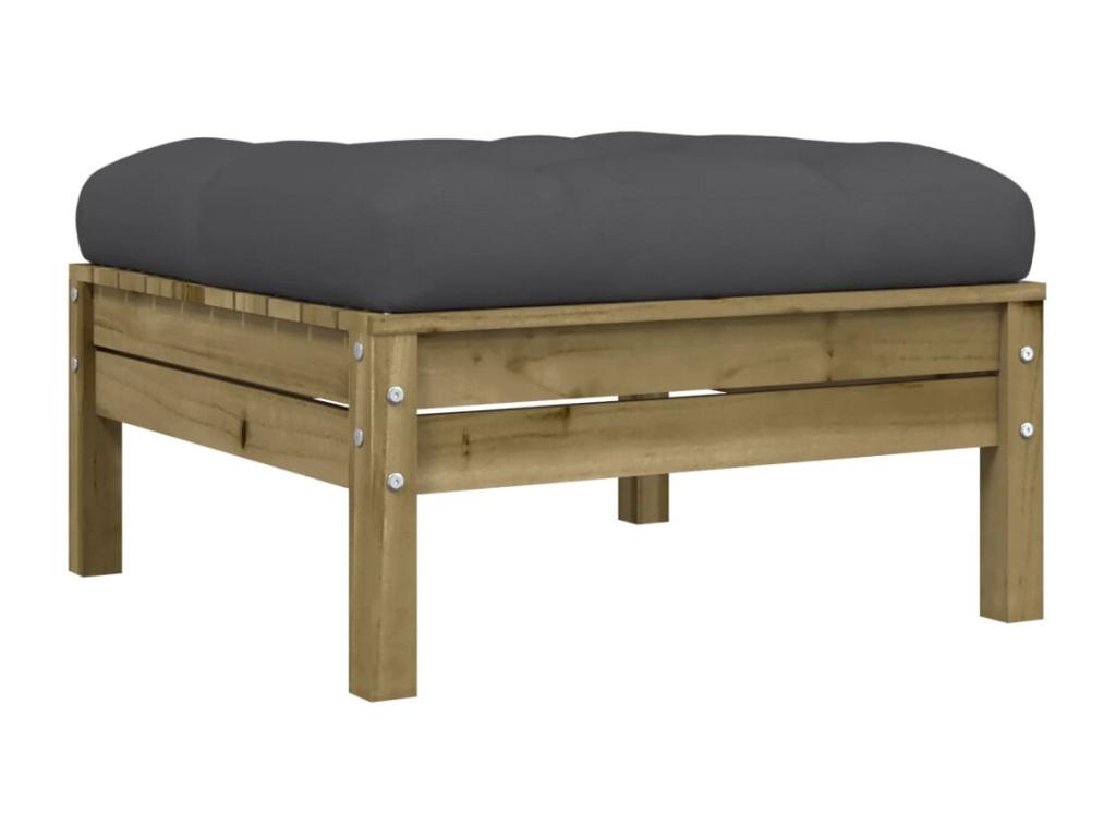 6-piece garden furniture set with cushions, impregnated pine wood PUTQ64944