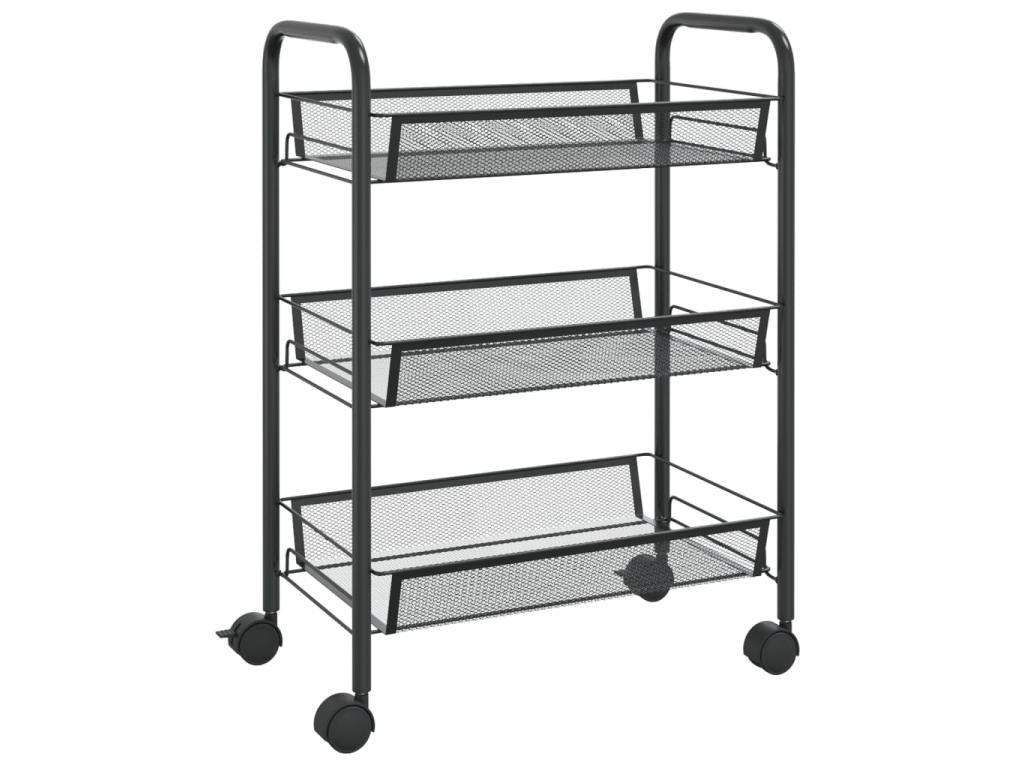 Zensova 3-Tier Kitchen Trolley 46x26x64 Iron RTMV00854