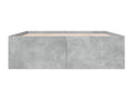 Bed frame without mattress, concrete grey, 150x200 cm, DPYA53108