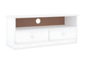 Zensova TV stand with drawers, white, 100x35x41 cm, solid pine wood, NXSL68213