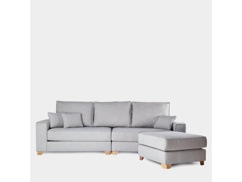 Modular sofa in Zensova gray 280x100 cm-Zensova TVJW56754