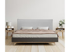 Zensova Smooth Natural Linen Headboard with Padding 145x50cm Beds 135/140 - Light Grey UVGI86444