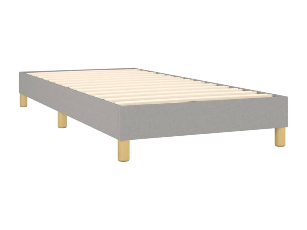 Zensova upholstered bed with light grey mattress 80x200 cm Zensova ONHH23694