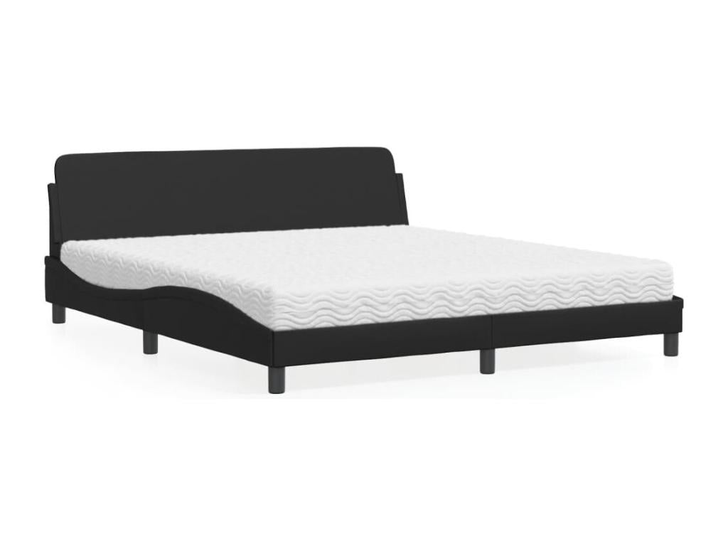 Zensova bed with mattress 180x200 cm faux leather TUDH76339