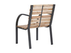 2-piece garden chairs, solid fir wood, SLDV90219