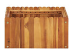 Raised bed planter for plants, brown wood, 50x50x25 cm, 02 0001070 OKEZ85317