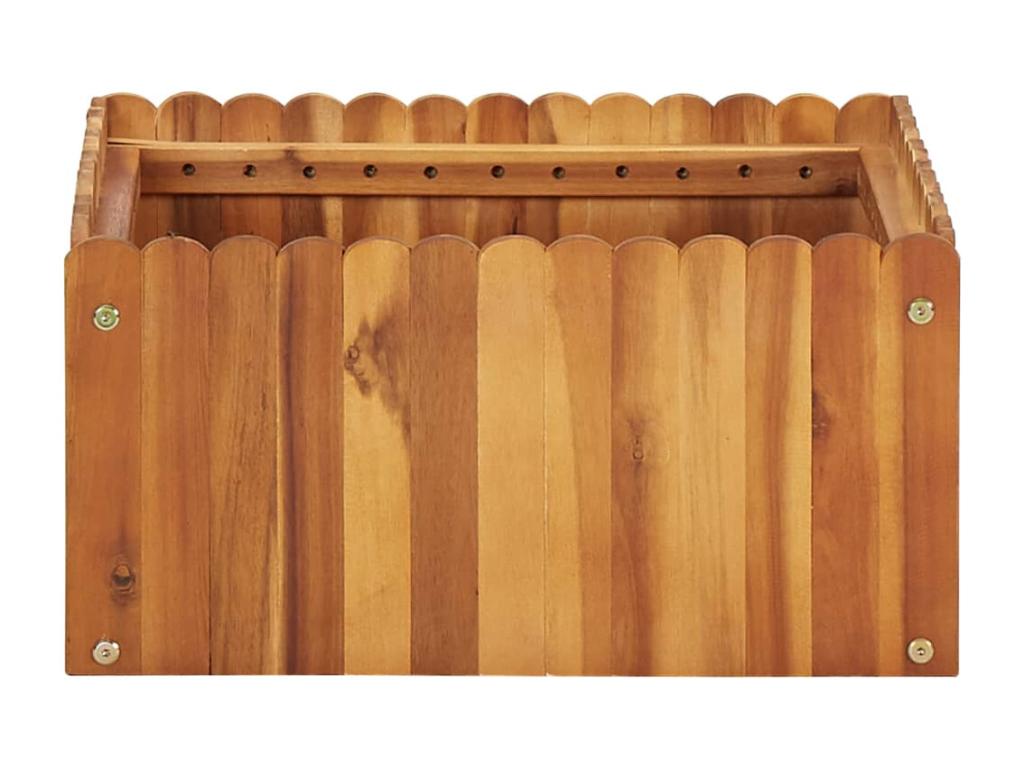 Raised bed planter for plants, brown wood, 50x50x25 cm, 02 0001070 OKEZ85317