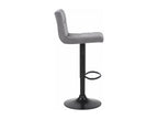 Set of 4 grey metal stools 40x40x85 cm 10 0004503 MEKA98807