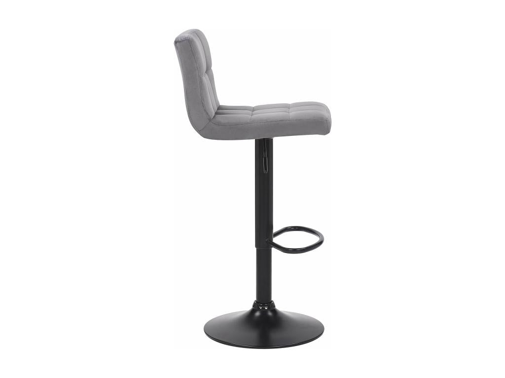 Set of 4 grey metal stools 40x40x85 cm 10 0004503 MEKA98807