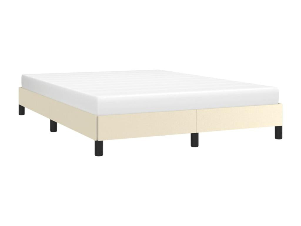 Cream Bed Frame 140x200 cm Faux Leather OTXA00998