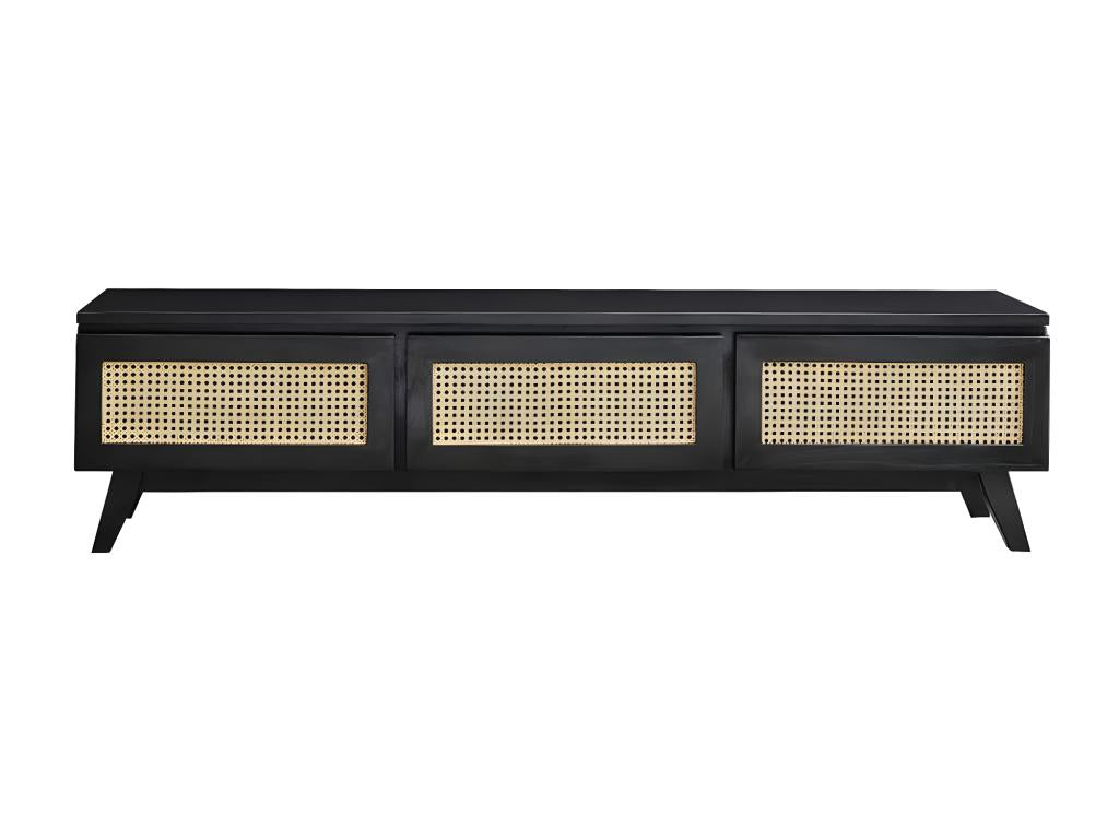 Solid wood TV stand 160 cm QQUP90634