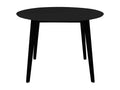 Zensova - Round Dining Table 105cm Black with Hevea Legs UCBN88034
