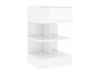 Elariva Premium - Bedside Tables, 2 pcs, Glossy White, 40x35x65 cm, VAAQ52661