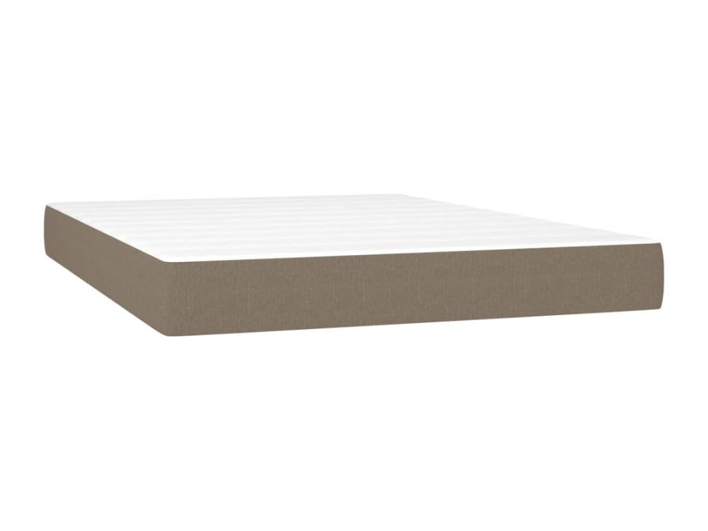 Upholstered bed base with mattress 140x200 cm Fabric DNVA23703