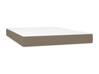 Upholstered bed base with mattress 140x200 cm Fabric DNVA23703