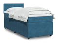 Zensova bed with blue mattress 80x200 cm velvet FVFS16364