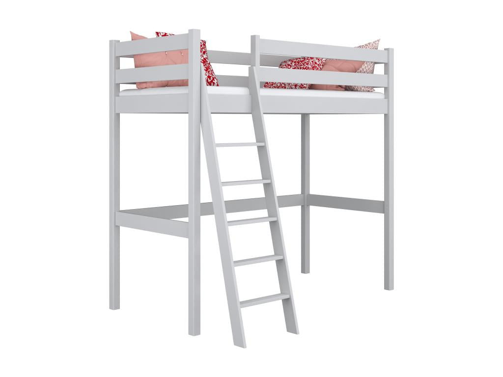 Wooden loft bed N03 Grey 100x200 TXGK96671