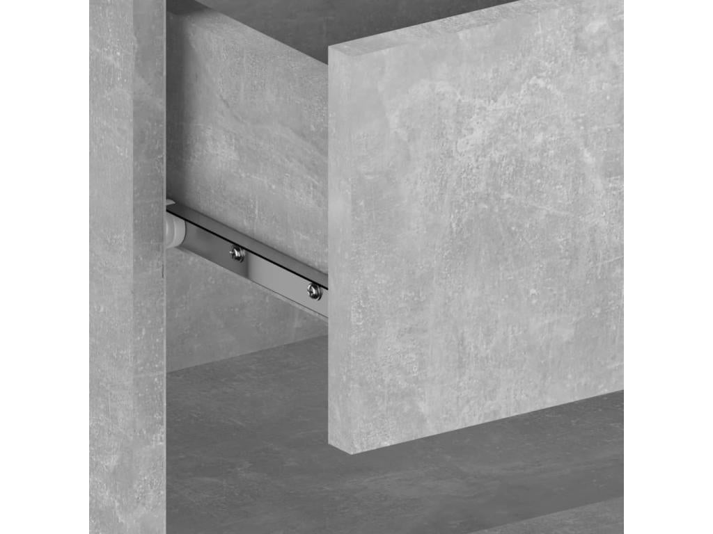 Wall-mounted bedside table, concrete grey TTRI03663